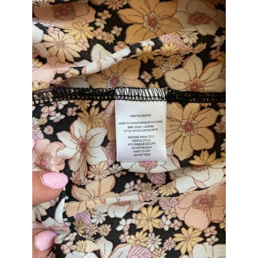 status by Chenault BNWT women pleated floral midi skirt sz Small - Picture 5 of 5
